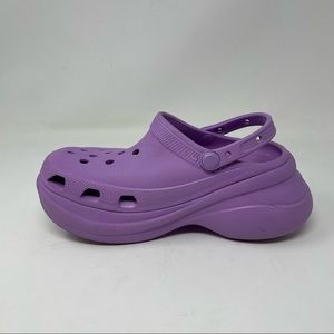 CROCS Classic Bae Clog Platform Purple 206302 Size 8